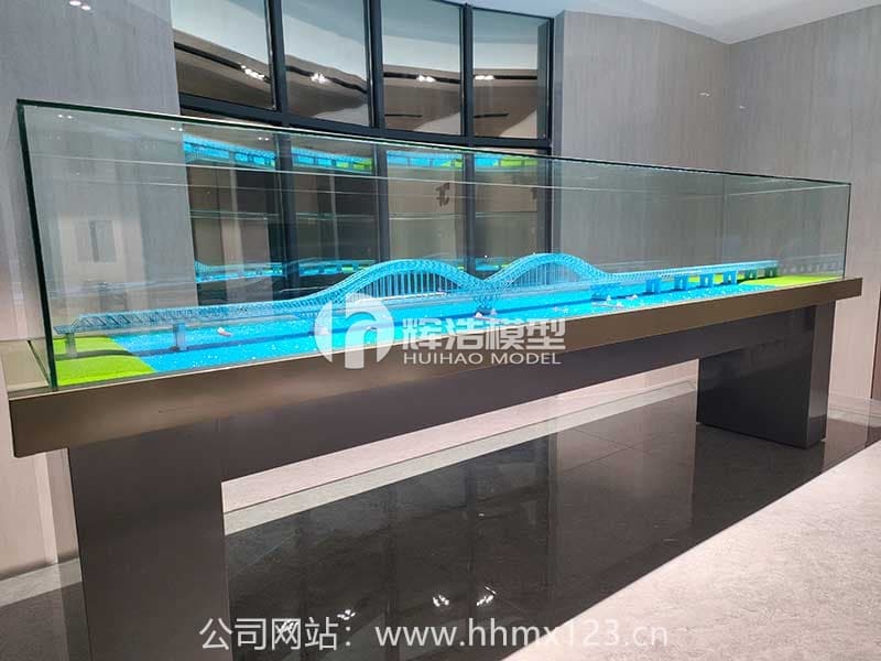 南京大胜关高速铁路桥模型｜1:300全金属仿真桥梁模型
