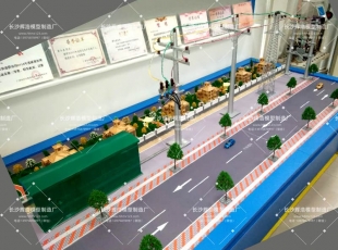 10KV变电站立体微缩沙盘模型：电力教学与展示