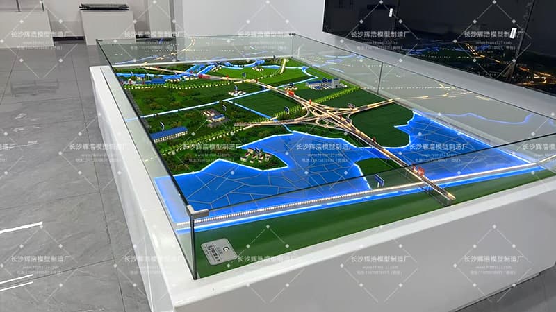 紧扣工程图纸与客户需求，打造河岭枢纽高速公路精品沙盘模型