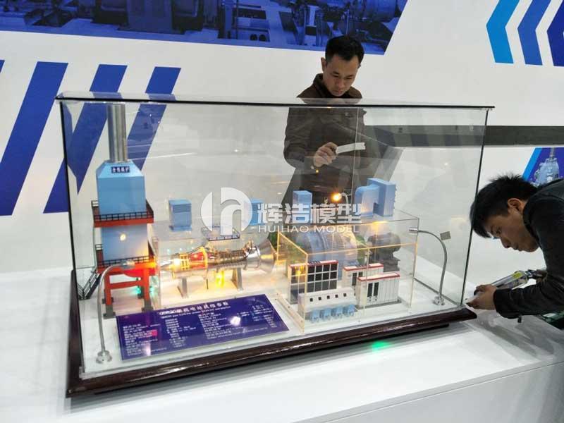 株洲动力谷科普展示厅：QD20燃气轮机电站模型