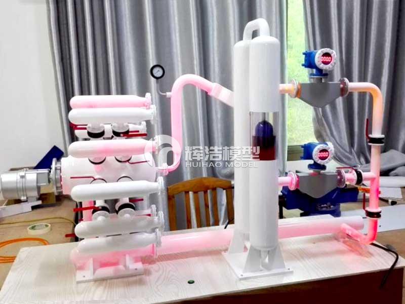 选井阀组与分离计量装置演示模型,发明专利模型定制